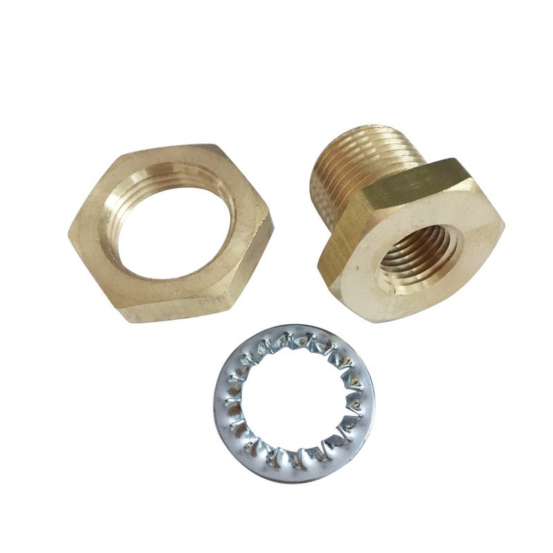 Legines Brass Bulkhead Fitting 1/4" NPT Female Bulk head Pipe Fitting Bulkhead Couplingï¼ˆ3/4-16UNF) 0.98" Male, 15/16" Length (Pack of 2) - Image 3